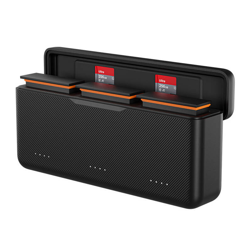 TELESIN 3-ports lader til DJI Action 4/3/5 Pro