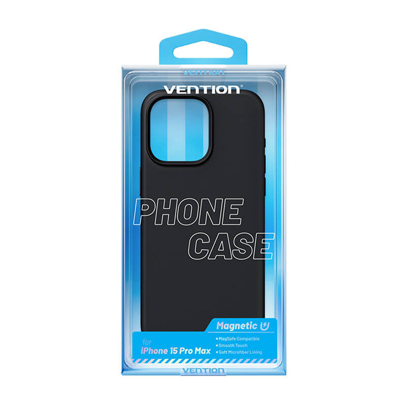 Vention KUFB0-40 silikonecover til iPhone 15 Pro Max (sort)