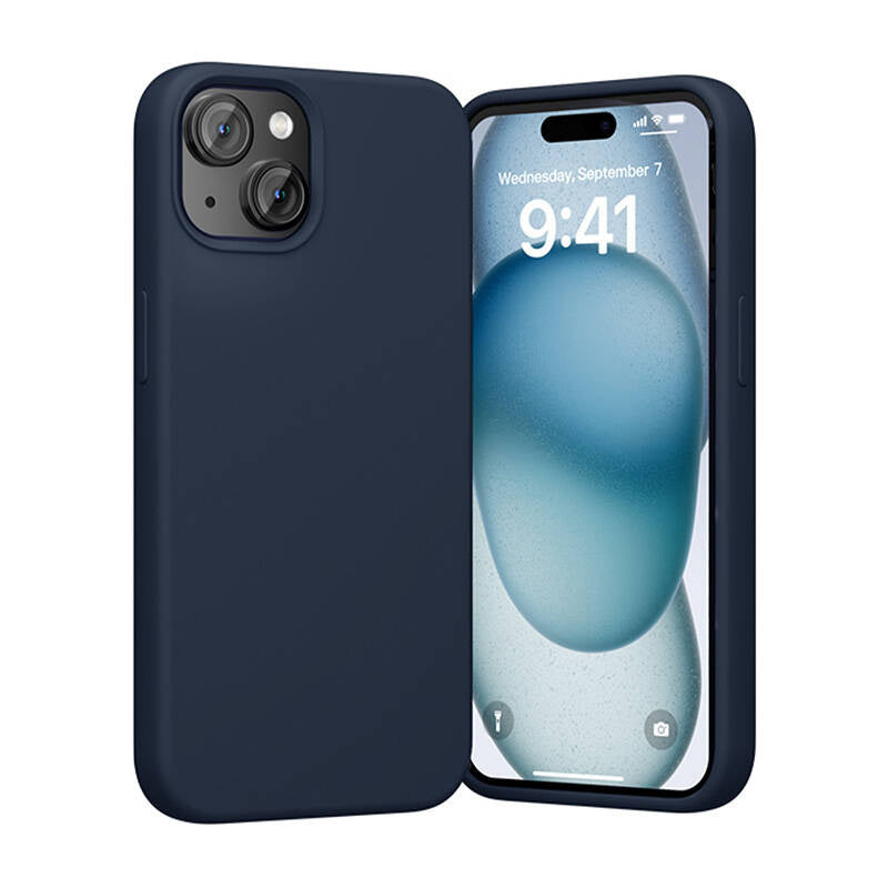 Vention KUFL0-20 silikonecover til iPhone 15 Plus (blå)