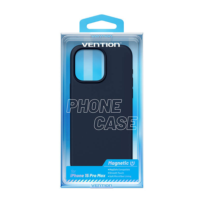 Vention KUFL0-40 silikonecover til iPhone 15 Pro Max (blå)