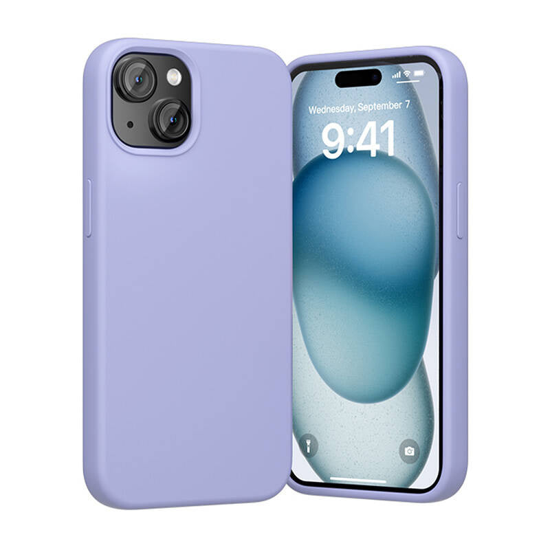 Vention KUFV0-20 silikonecover til iPhone 15 Plus (lilla)