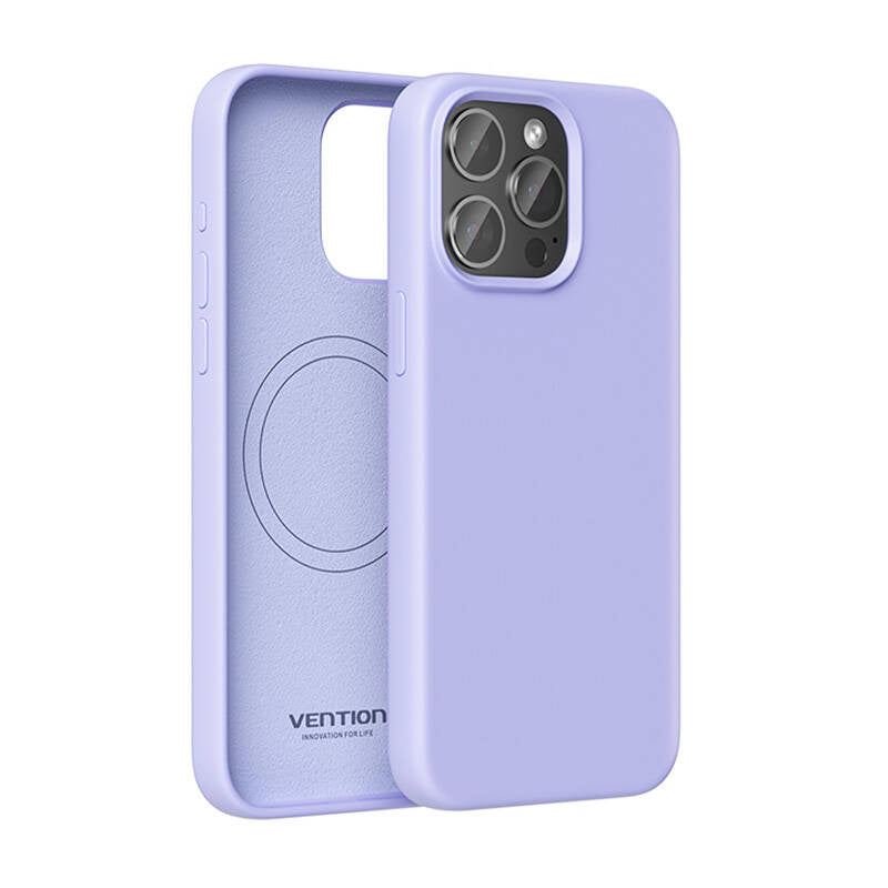 Vention KUFV0-40 silikonecover til iPhone 15 Pro Max (lilla)