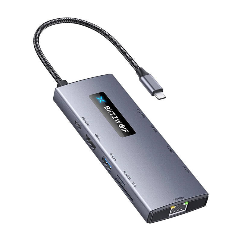 BlitzWolf BW-NEW TH8 USB-hub, 10-i-1