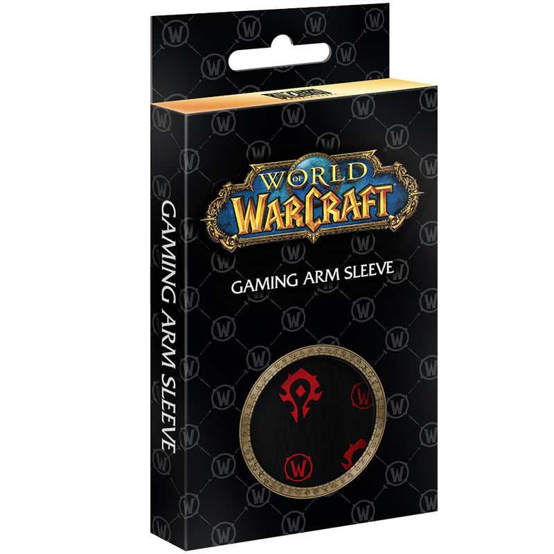 World of Warcraft Horde sømløst gaming-armærme sort/rød