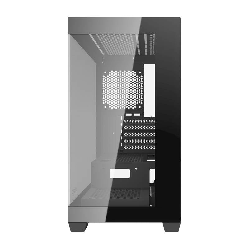 Darkflash C218M PC-kabinet + 6 ARGB-blæsere (sort)