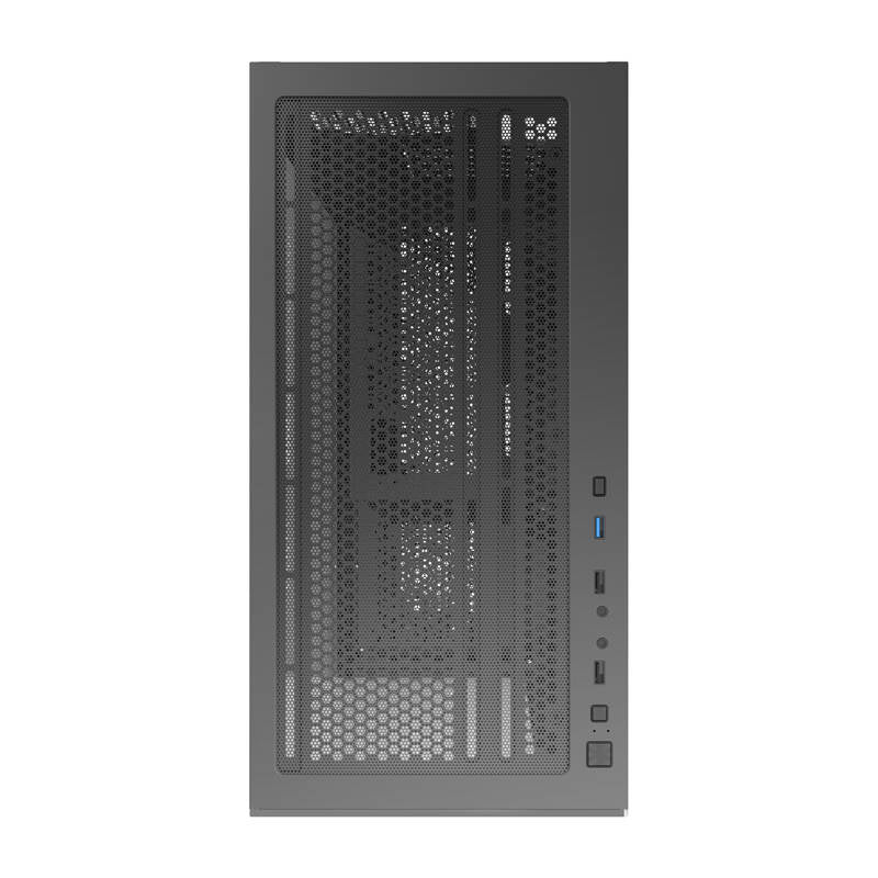 Darkflash C218M PC-kabinet + 6 ARGB-blæsere (sort)