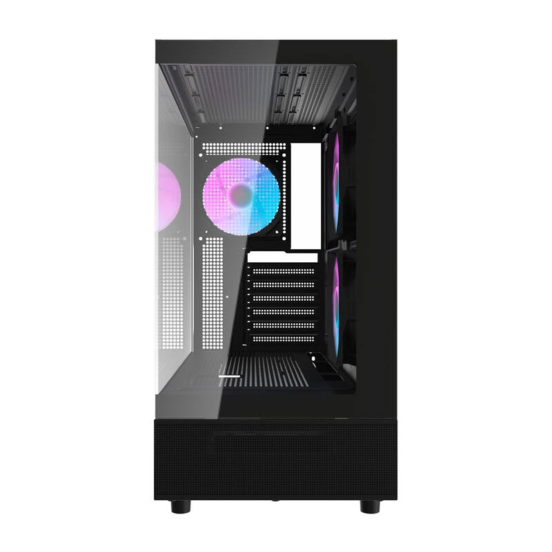 Darkflash DPX90 PC-kabinet (sort) + 3 blæsere