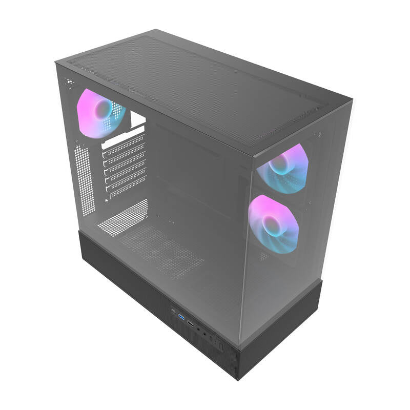 Darkflash DPX90 PC-kabinet (sort) + 3 blæsere