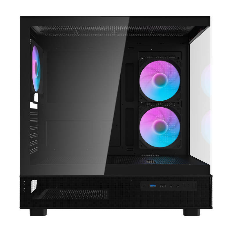 Darkflash DPX90 PC-kabinet (sort) + 3 blæsere