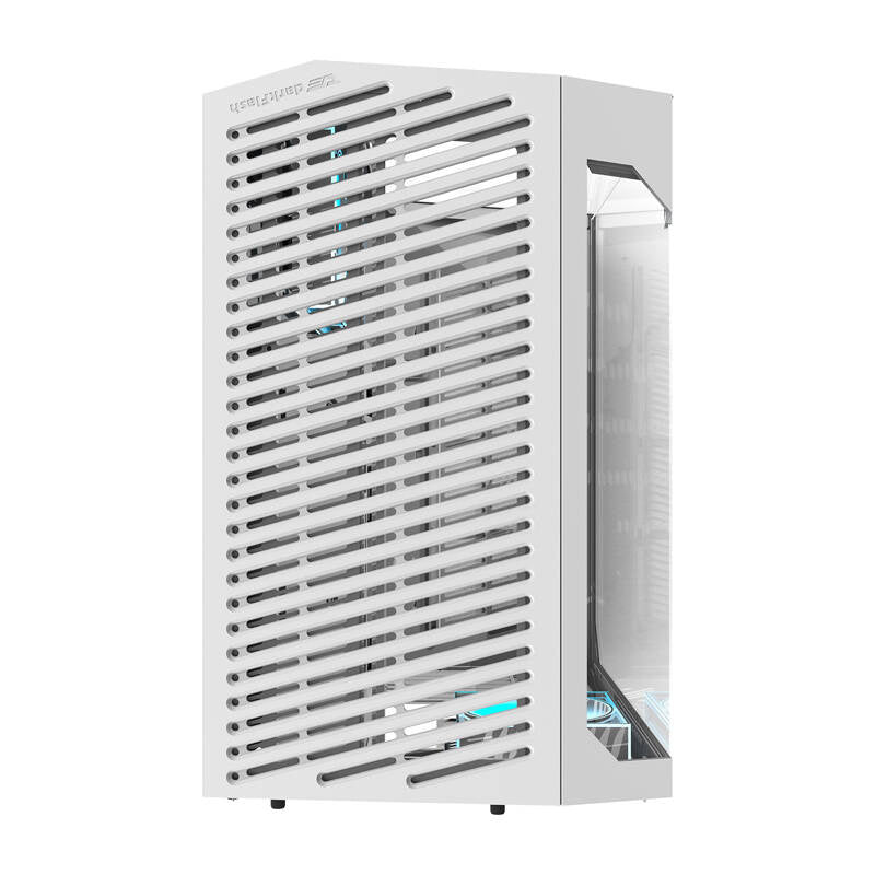 Darkflash DY470 PC-kabinet (hvid) + 4 blæsere