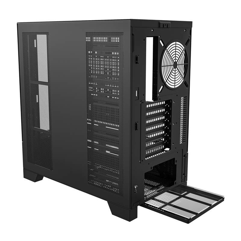 Darkflash DY451 PC-kabinet uden blæsere (sort)
