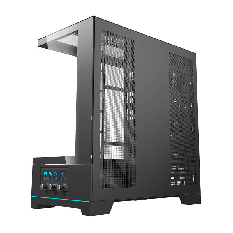 Darkflash DY451 PC-kabinet uden blæsere (sort)