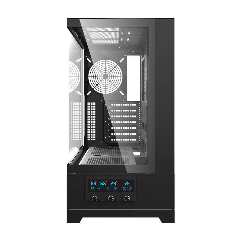 Darkflash DY451 PC-kabinet uden blæsere (sort)