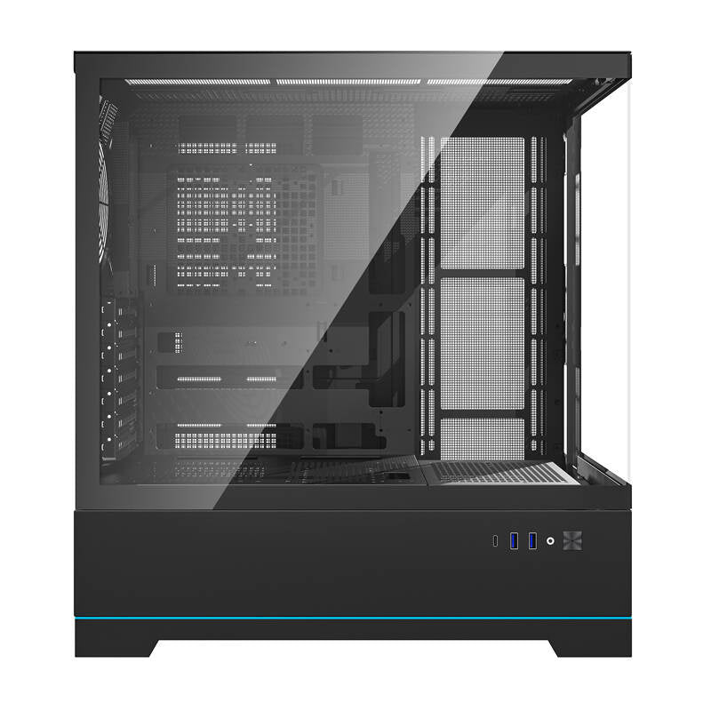 Darkflash DY451 PC-kabinet uden blæsere (sort)