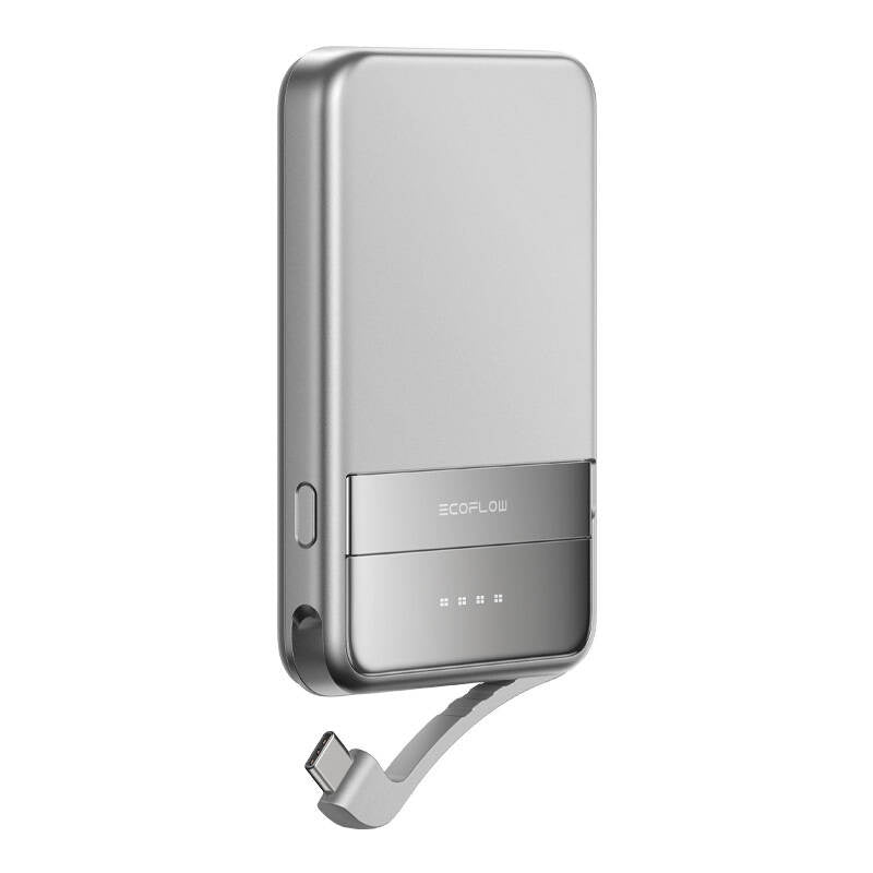 EcoFlow RAPID magnetisk powerbank, 5000 mAh (sølv)
