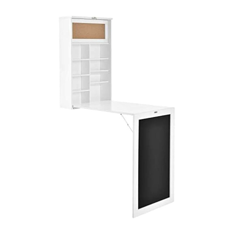 Vægmonteret Klapbord Woldy InnovaGoods Hvid Træ (Refurbished B)