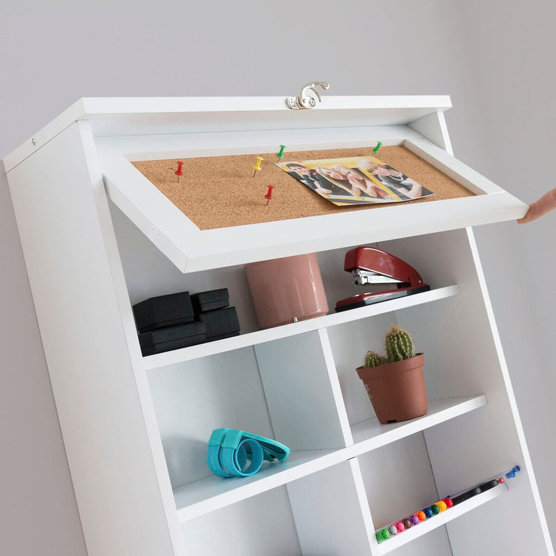Vægmonteret Klapbord Woldy InnovaGoods Hvid Træ (Refurbished B)