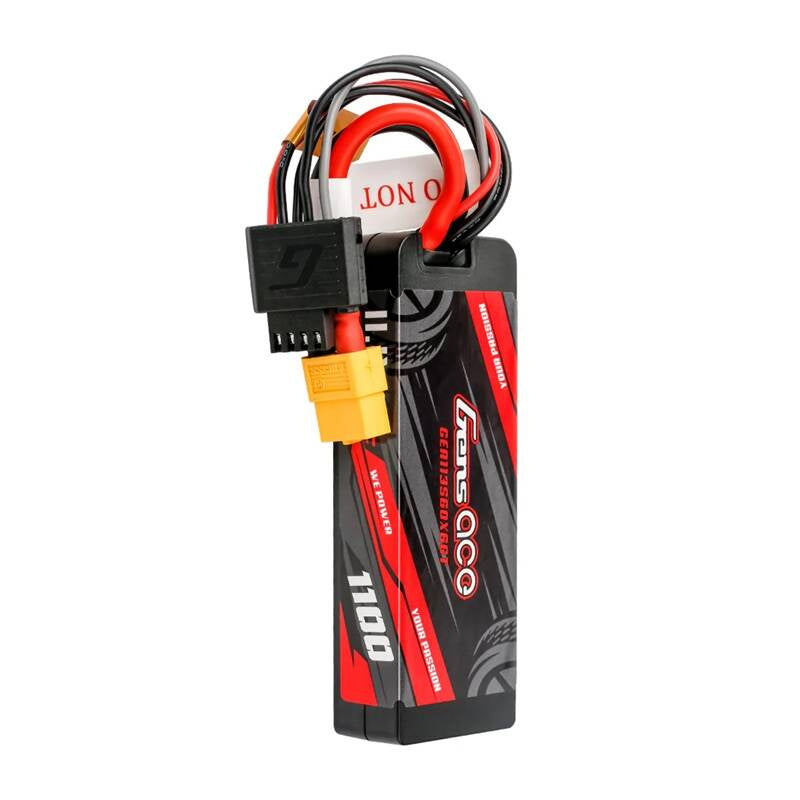 Gens Ace G-Tech 1100mAh 11.1V 3S1P 60C GRP-76 LiPo-batteri i hardcase med XT60-stik
