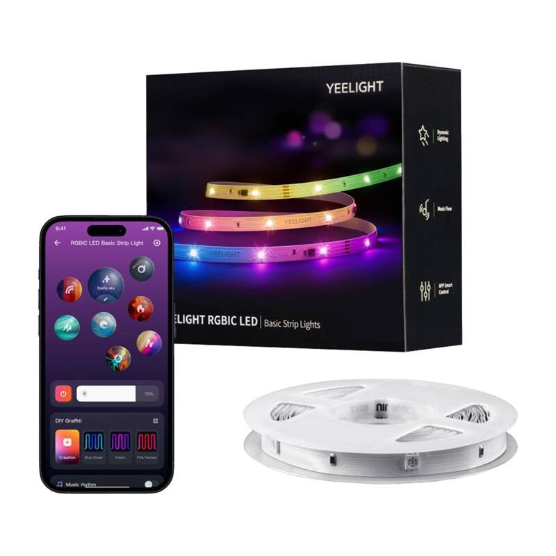 Yeelight LED RGBIC Strip Basic lysbånd (6 meter)