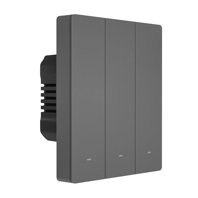 SONOFF M5-3C-80 smart WiFi-vægkontakt (3-kanals, indbygning, grafit)