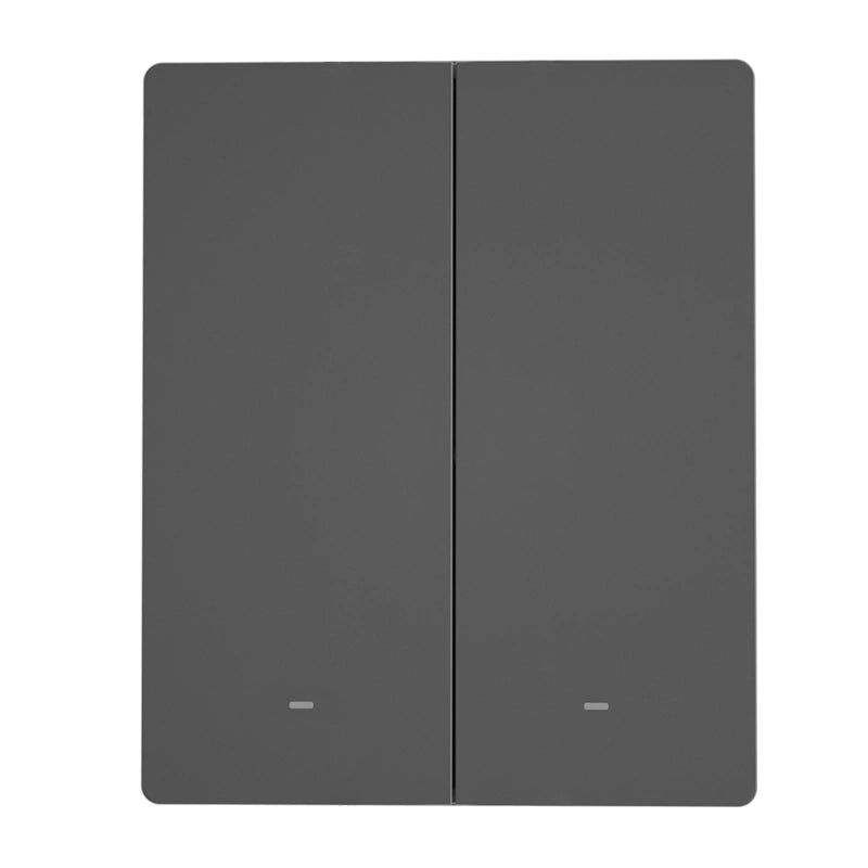 SONOFF M5-2C-80 smart Matter over WiFi-vægkontakt (2-kanals, til ramme, grafit)