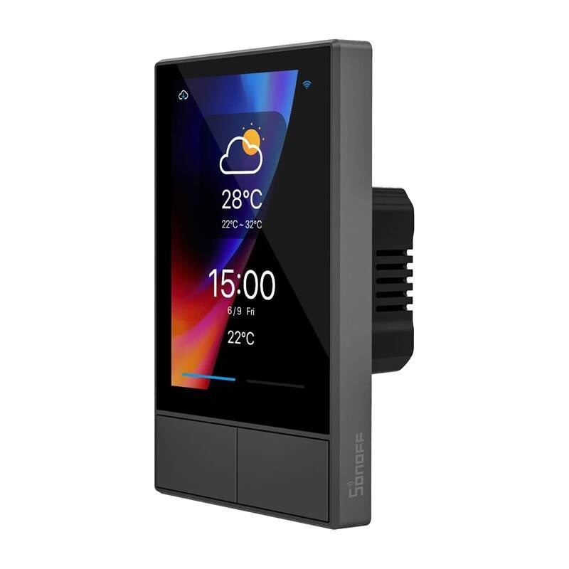 SONOFF NSPanel smart WiFi-kontrolpanel (sort, 120 mm)