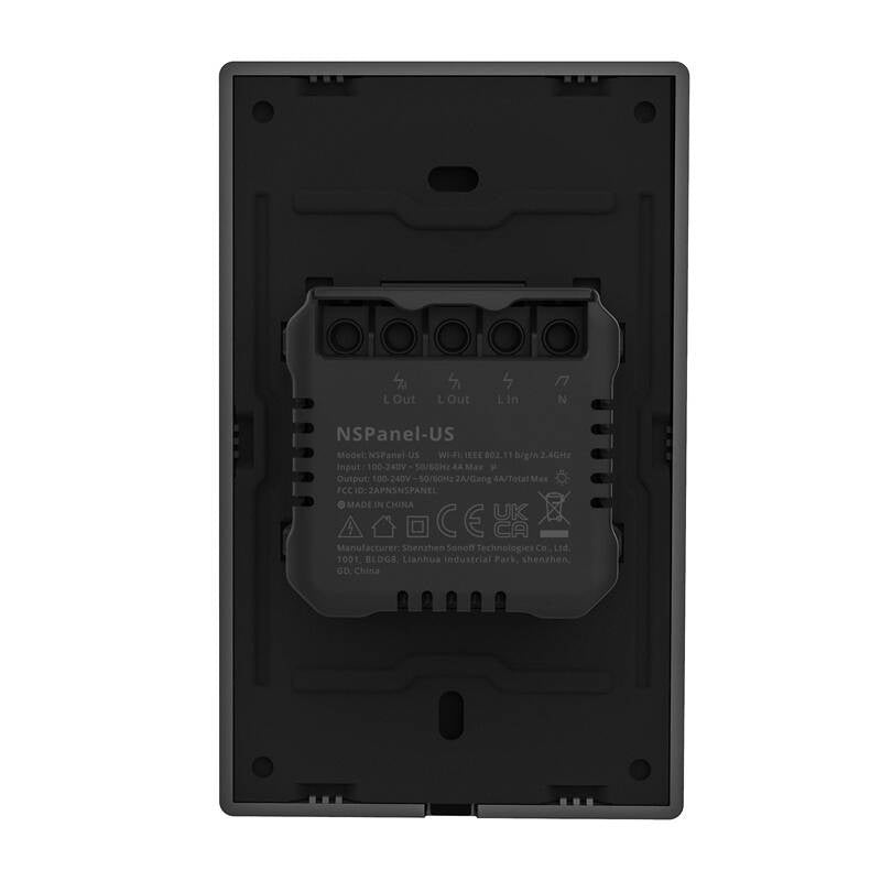 SONOFF NSPanel smart WiFi-kontrolpanel (sort, 120 mm)