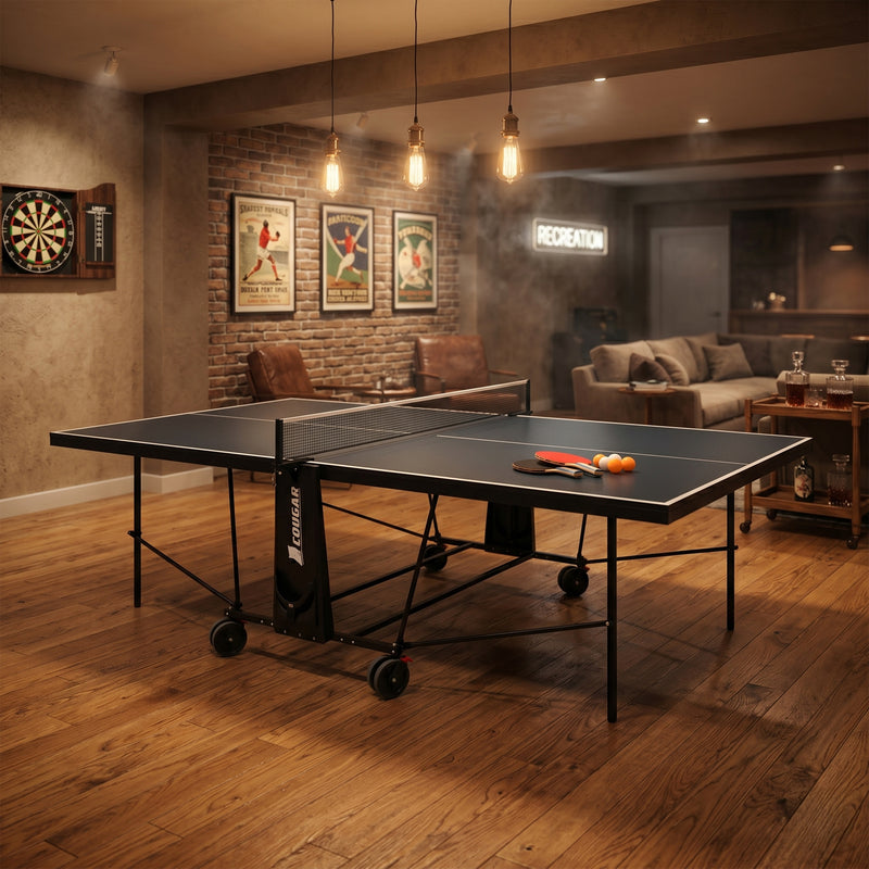 Cougar Bordtennisbord Plus 2800 Indoor Sammenklappeligt – Grå
