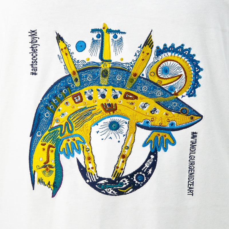 WP Merchandise Avtandil Gurgenidze T-shirt, Artwork I, hvid