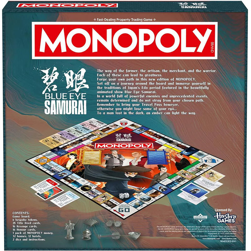 Winning Moves - Monopoly Blue Eye Samurai (engelsk)