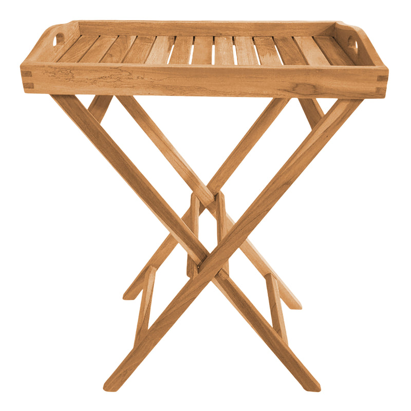 AXI Lora Teak Sidebord sammenklappeligt med aftagelig bakke