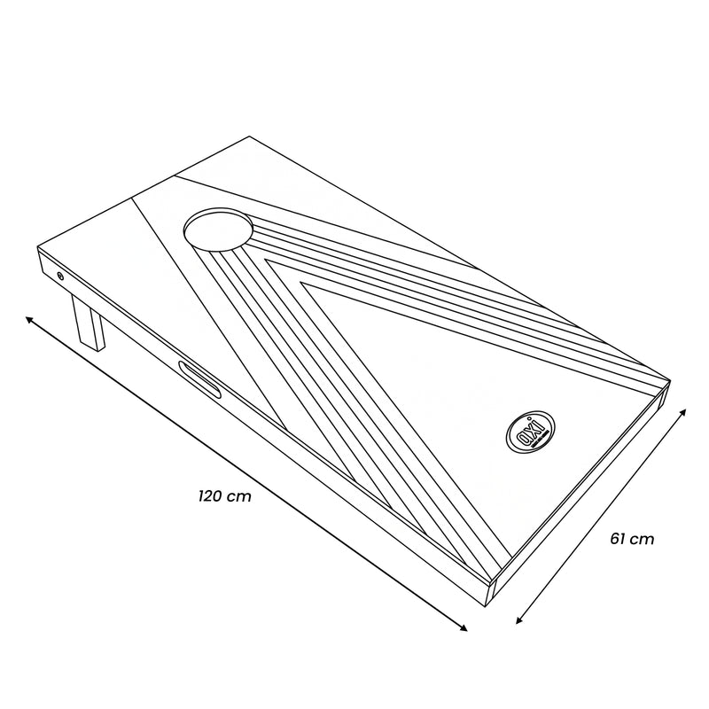 AXI Cornhole Set Plus 2 Spilleplader 120x61 cm