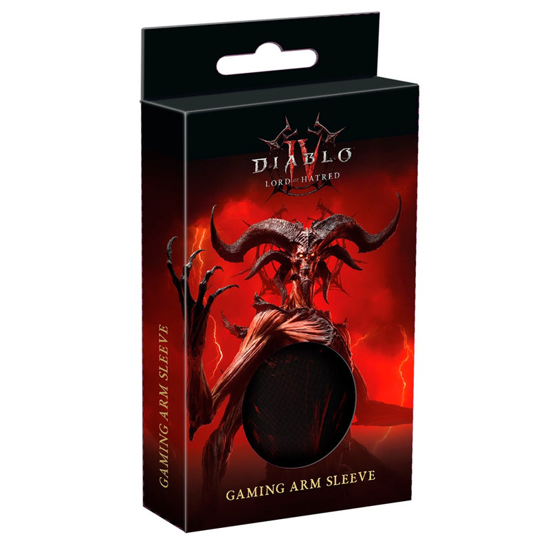 Diablo 4 sømløst gaming-armærme - Lord of Hatred Mephisto, sort