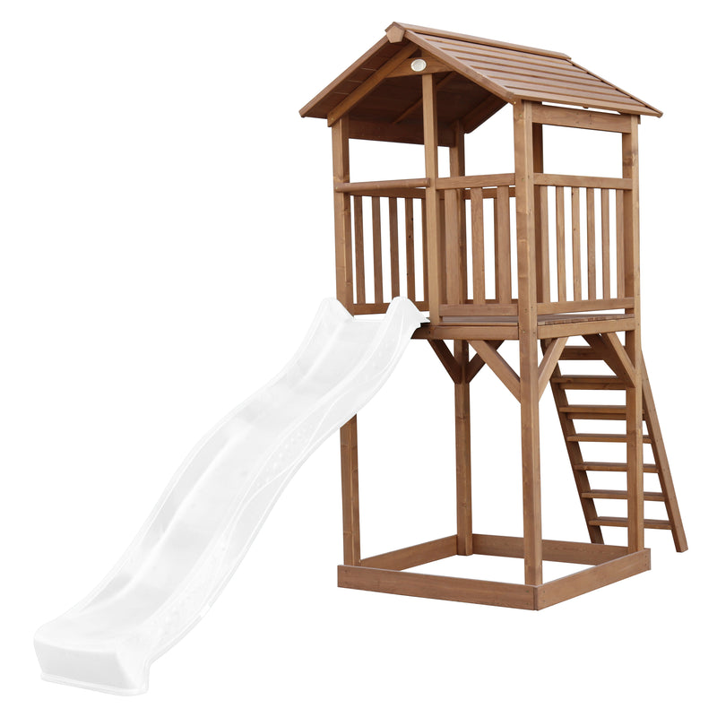 AXI Beach Tower Legetårn Brun - Hvid Rutsjebane