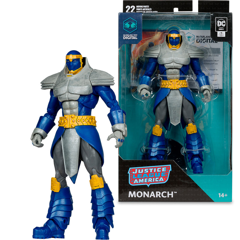 DC Direct Monarch (DC Countdown) 7 tommer actionfigur med McFarlane Toys digitalt samlerobjekt
