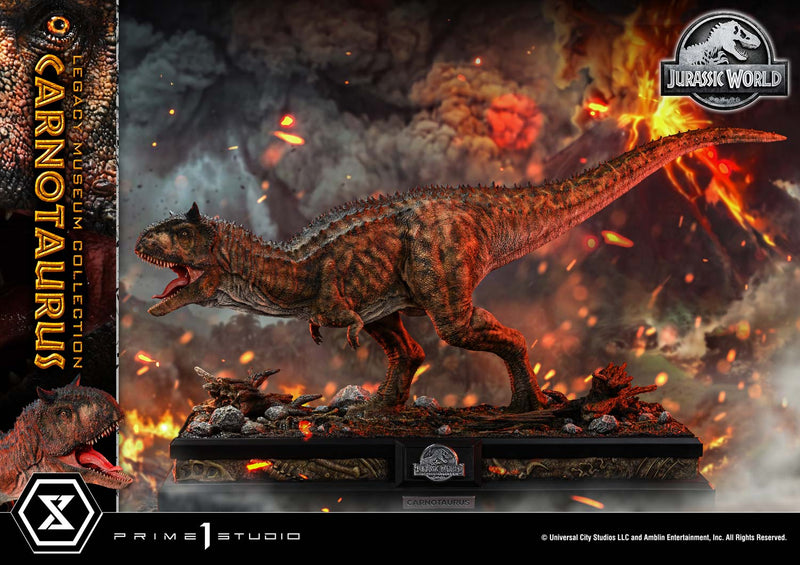 Prime 1 Studio Legacy Museum Collection Jurassic World: Fallen Kingdom (Film) Carnotaurus 1/15-skala DX Bonus