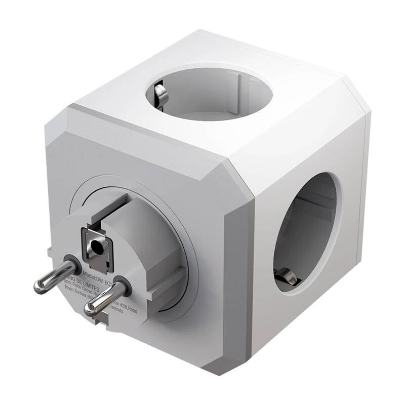 BlitzWolf BW-EC2 8-i-1 Power Cube stikdåse (4x AC / 2x USB-A / 2x USB-C)