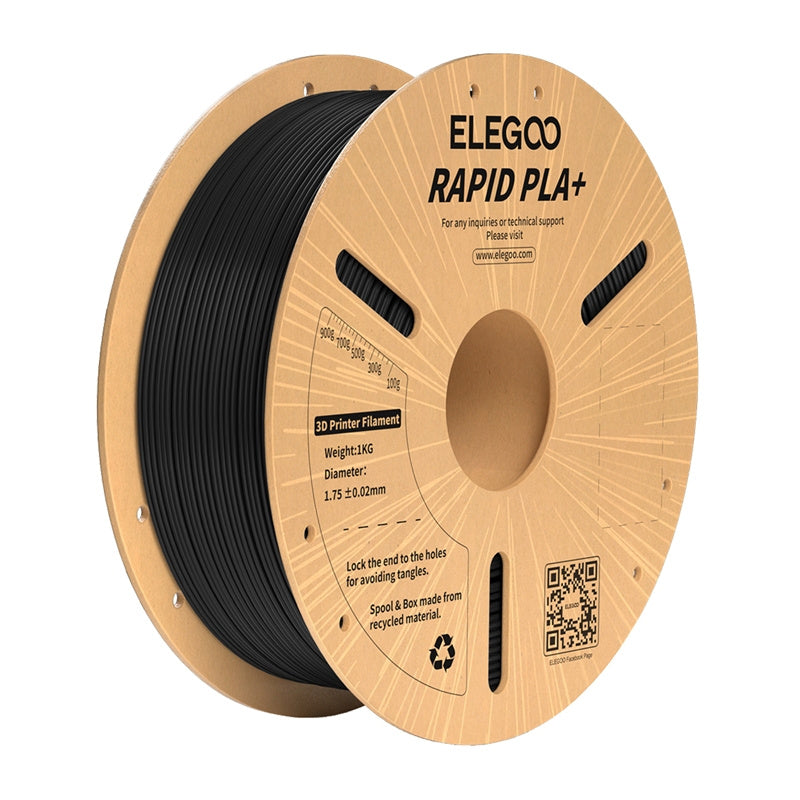 ELEGOO Rapid PLA+ filament (sort)