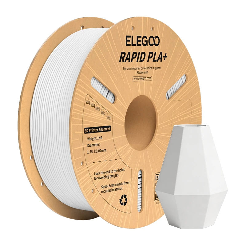 ELEGOO Rapid PLA+ filament (hvid)