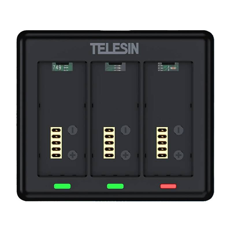 Telesin lader til 3 batterier til GoPro HERO 13 (S0-BCG-12-TGP)