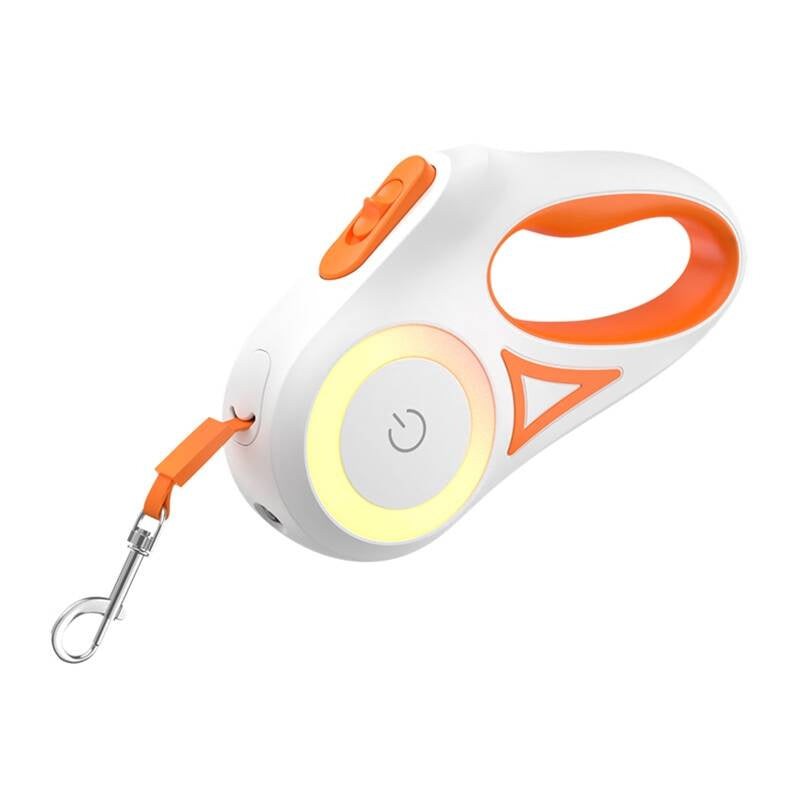 Rojeco automatisk hundesnor 3 m (orange)