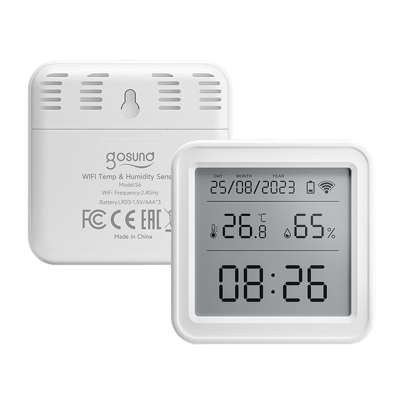 Gosund ST17 Zigbee smart temperatur- og fugtighedssensor med LCD Tuya