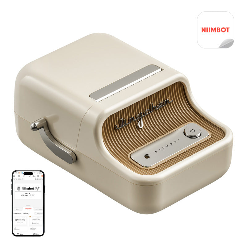 Niimbot B21 Pro bærbar labelprinter (creme)