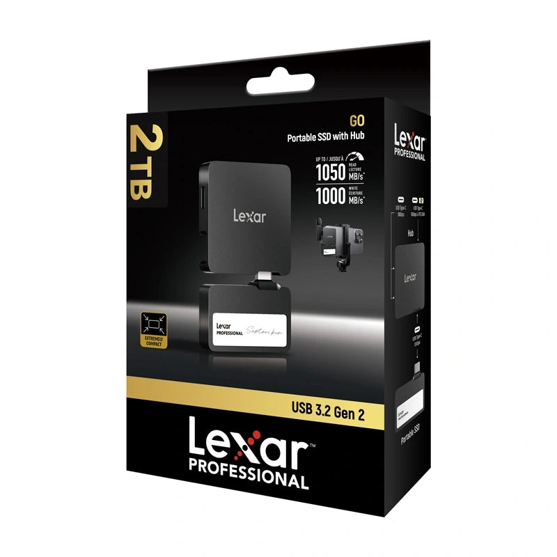 Lexar Professional SL400 2TB bærbar SSD + hub