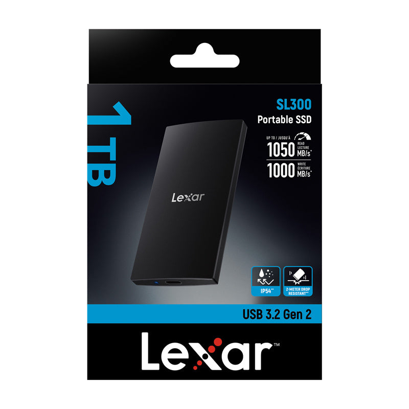 Lexar SL300 1TB bærbar SSD