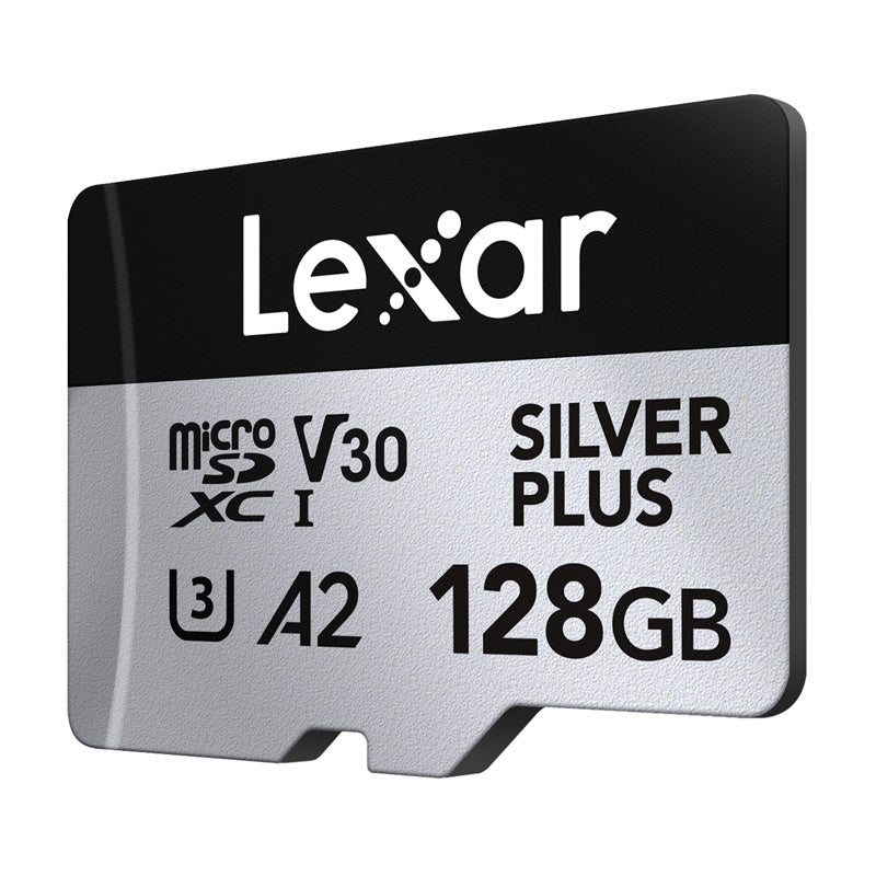 Lexar High-Performance Silver Plus microSDXC hukommelseskort 128 GB med adapter