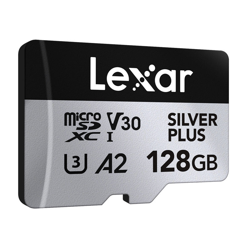 Lexar High-Performance Silver Plus microSDXC hukommelseskort 128 GB med adapter