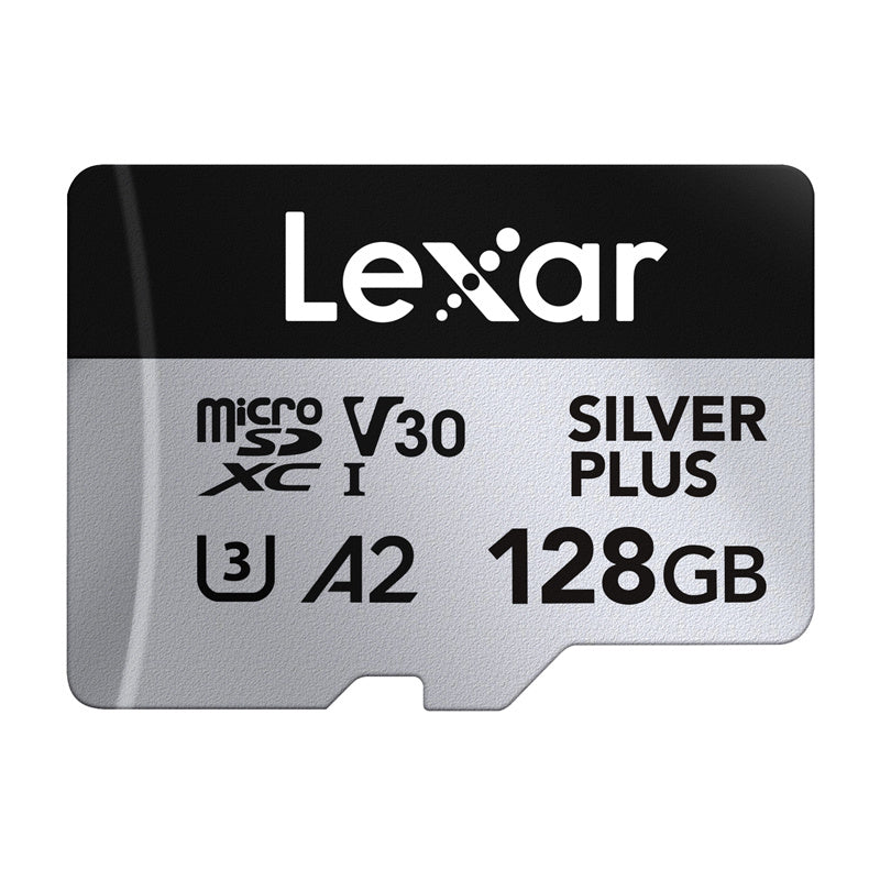 Lexar High-Performance Silver Plus microSDXC hukommelseskort 128 GB med adapter