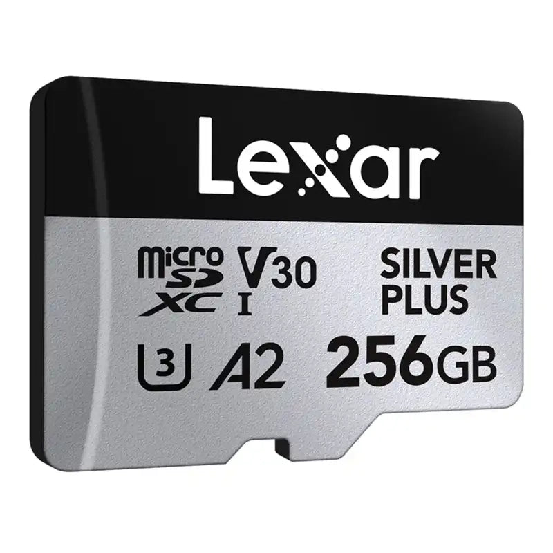 Lexar High-Performance Silver Plus microSDXC 256GB hukommelseskort + adapter