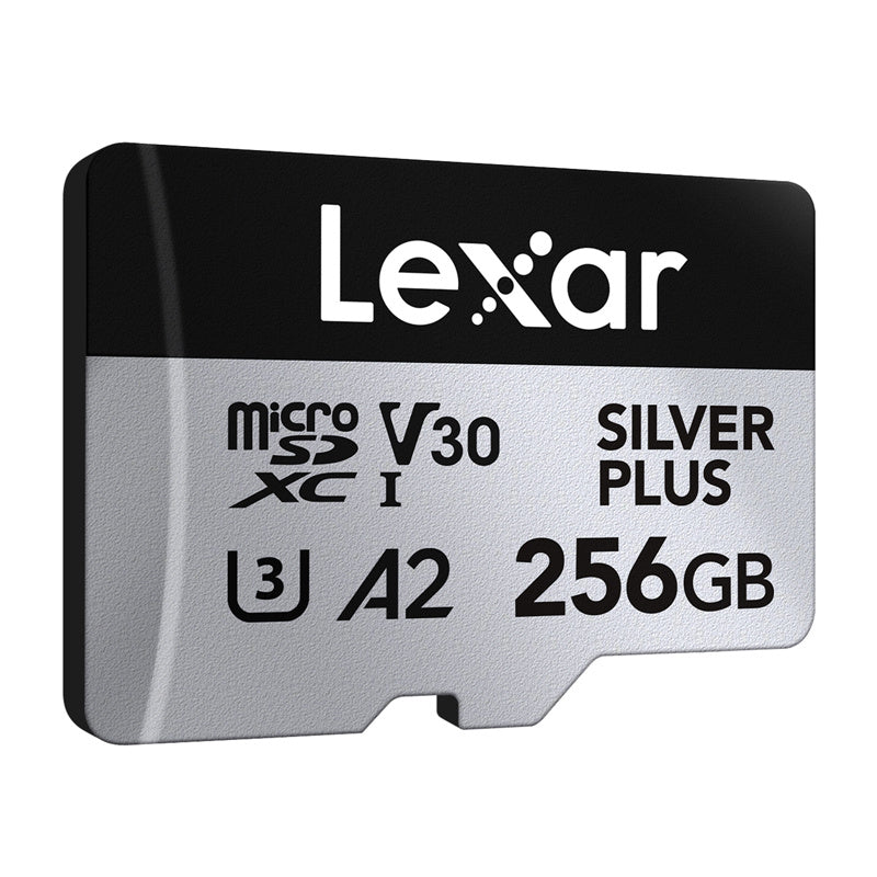 Lexar High-Performance Silver Plus microSDXC 256GB hukommelseskort + adapter